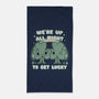 Shamrock Get Lucky-none beach towel-Weird & Punderful