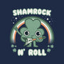 Shamrock N Roll-womens fitted tee-Weird & Punderful