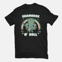 Shamrock N Roll-womens fitted tee-Weird & Punderful