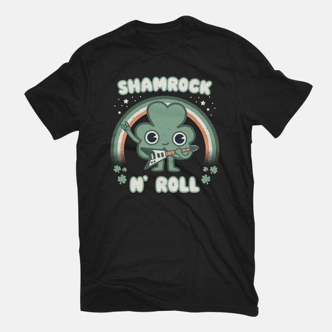 Shamrock N Roll-youth basic tee-Weird & Punderful