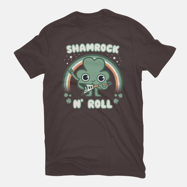 Shamrock N Roll-womens basic tee-Weird & Punderful