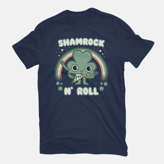 Shamrock N Roll-womens basic tee-Weird & Punderful