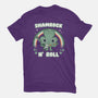 Shamrock N Roll-womens fitted tee-Weird & Punderful