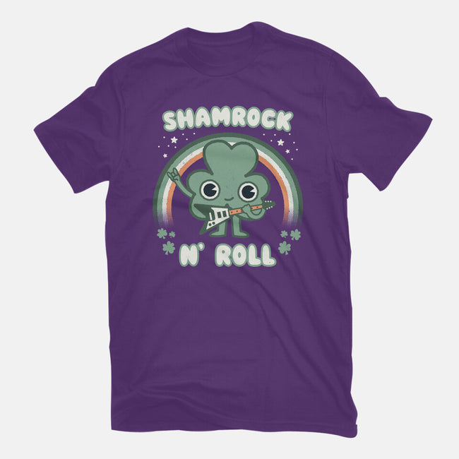 Shamrock N Roll-youth basic tee-Weird & Punderful