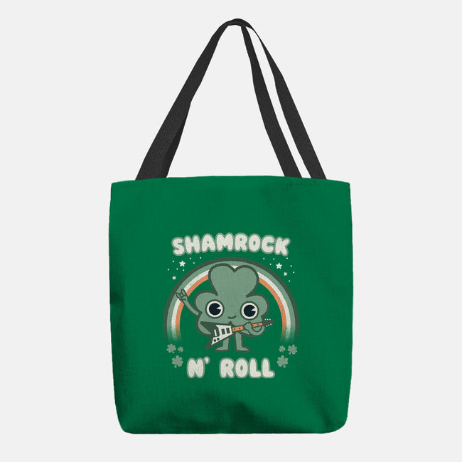 Shamrock N Roll-none basic tote bag-Weird & Punderful