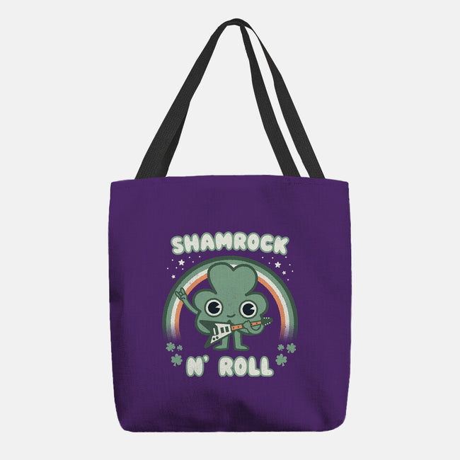 Shamrock N Roll-none basic tote bag-Weird & Punderful