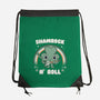 Shamrock N Roll-none drawstring bag-Weird & Punderful