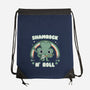 Shamrock N Roll-none drawstring bag-Weird & Punderful