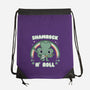 Shamrock N Roll-none drawstring bag-Weird & Punderful