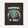 Shamrock N Roll-none fleece blanket-Weird & Punderful