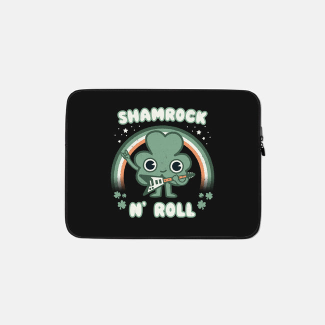 Shamrock N Roll-none zippered laptop sleeve-Weird & Punderful