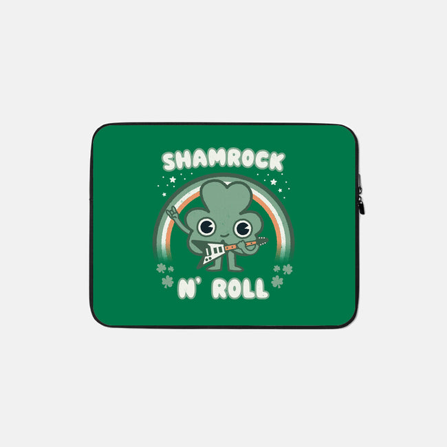 Shamrock N Roll-none zippered laptop sleeve-Weird & Punderful