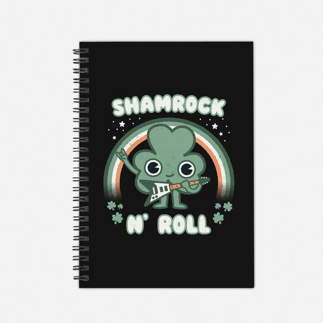 Shamrock N Roll-none dot grid notebook-Weird & Punderful