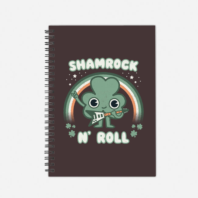 Shamrock N Roll-none dot grid notebook-Weird & Punderful