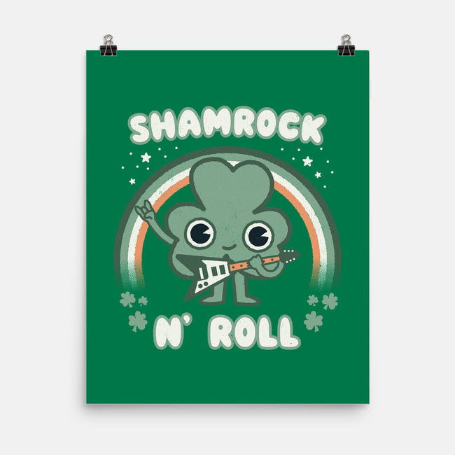 Shamrock N Roll-none matte poster-Weird & Punderful