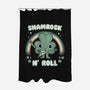 Shamrock N Roll-none polyester shower curtain-Weird & Punderful