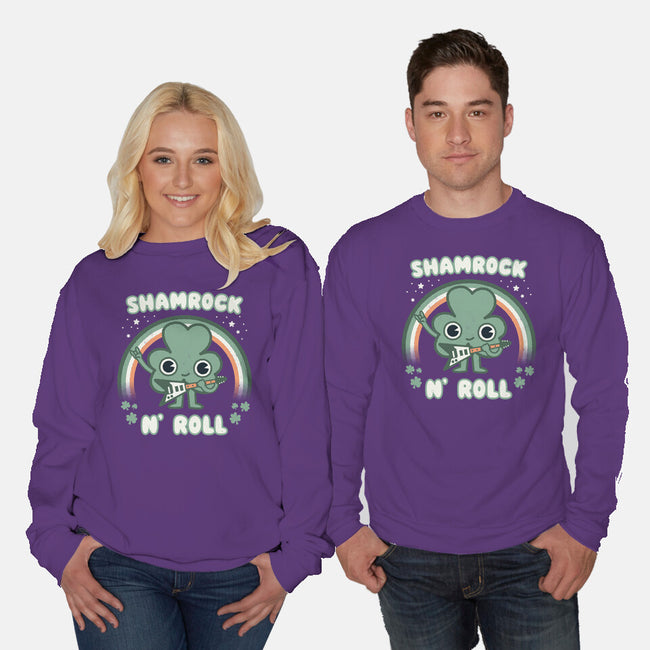 Shamrock N Roll-unisex crew neck sweatshirt-Weird & Punderful
