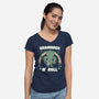 Shamrock N Roll-womens v-neck tee-Weird & Punderful