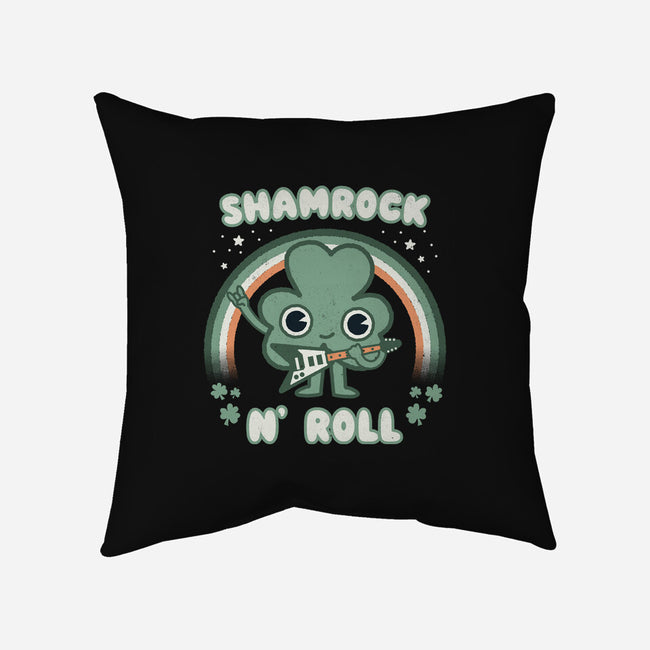 Shamrock N Roll-none removable cover w insert throw pillow-Weird & Punderful