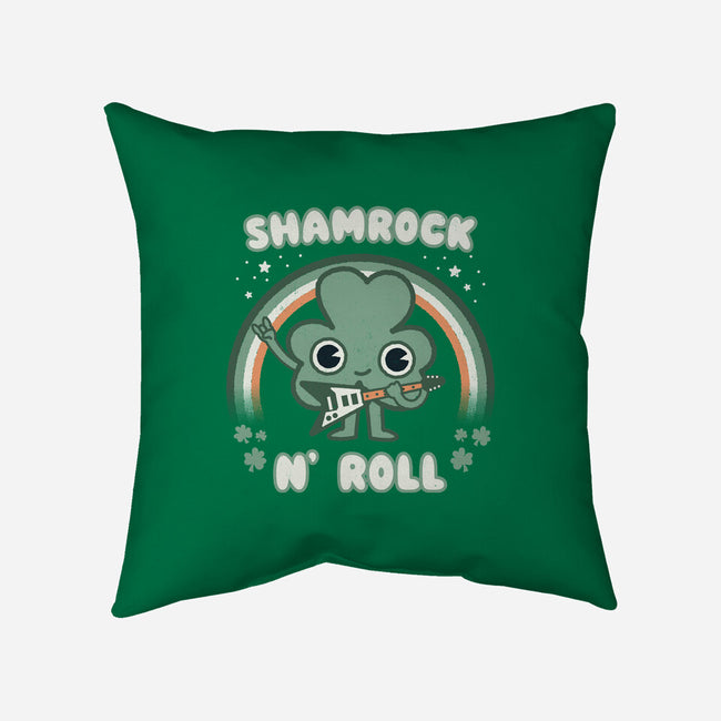 Shamrock N Roll-none removable cover w insert throw pillow-Weird & Punderful
