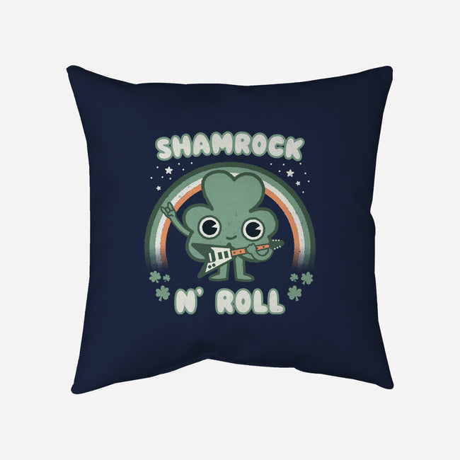 Shamrock N Roll-none removable cover w insert throw pillow-Weird & Punderful