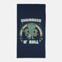 Shamrock N Roll-none beach towel-Weird & Punderful