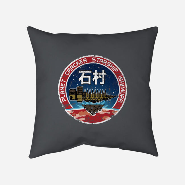 Ishimura Crew-none removable cover throw pillow-DrMonekers