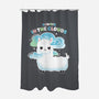 Always In The Clouds-none polyester shower curtain-IKILO