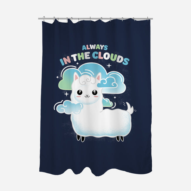 Always In The Clouds-none polyester shower curtain-IKILO