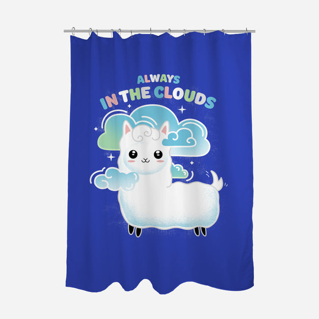 Always In The Clouds-none polyester shower curtain-IKILO