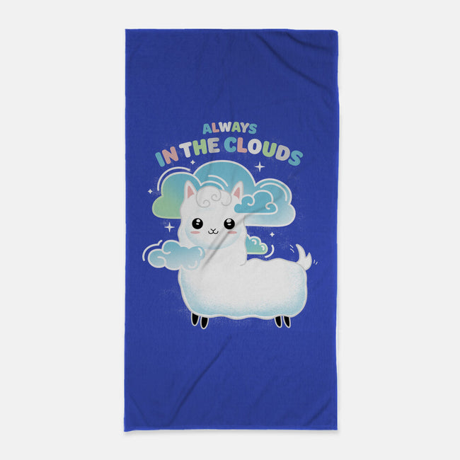 Always In The Clouds-none beach towel-IKILO