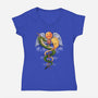 Dragon Caduceus-womens v-neck tee-Vallina84