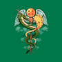 Dragon Caduceus-none removable cover w insert throw pillow-Vallina84