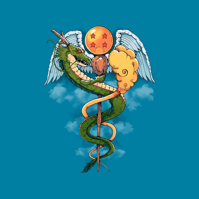 Dragon Caduceus-womens fitted tee-Vallina84