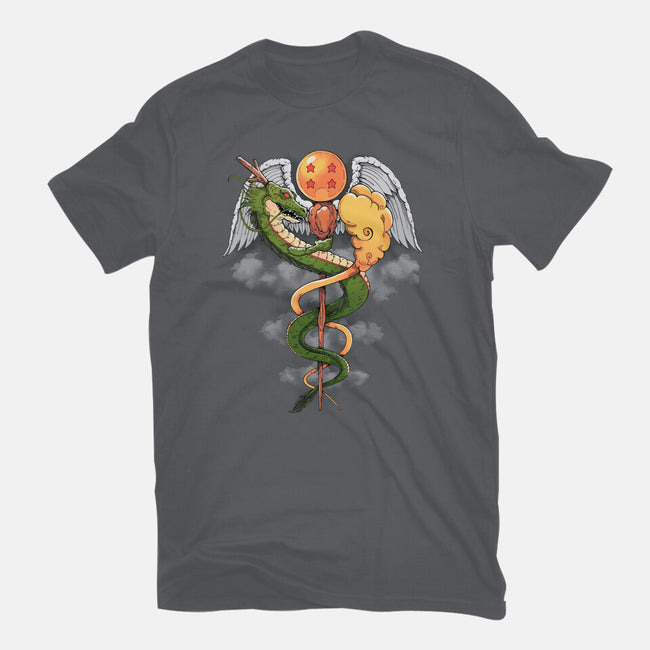 Dragon Caduceus-mens heavyweight tee-Vallina84