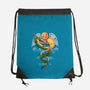 Dragon Caduceus-none drawstring bag-Vallina84