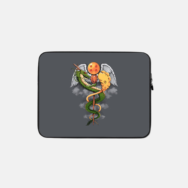 Dragon Caduceus-none zippered laptop sleeve-Vallina84