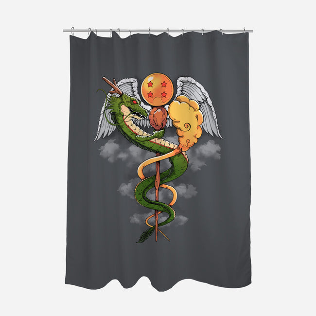 Dragon Caduceus-none polyester shower curtain-Vallina84