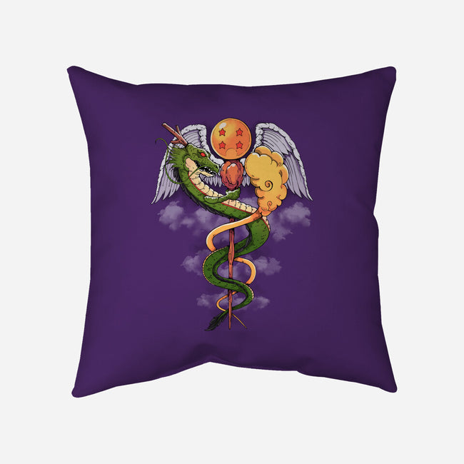 Dragon Caduceus-none removable cover w insert throw pillow-Vallina84