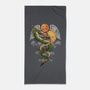 Dragon Caduceus-none beach towel-Vallina84