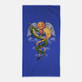 Dragon Caduceus-none beach towel-Vallina84