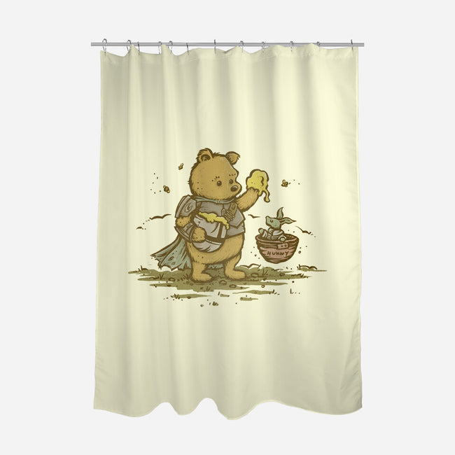 Honey Is The Way-none polyester shower curtain-kg07