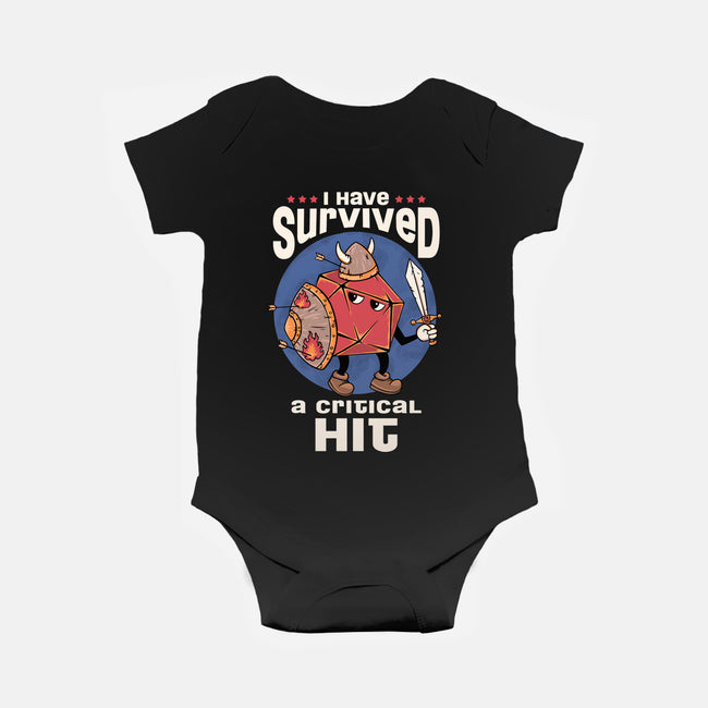 Critical Hit Survivor-baby basic onesie-marsdkart