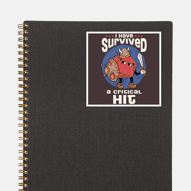 Critical Hit Survivor-none glossy sticker-marsdkart