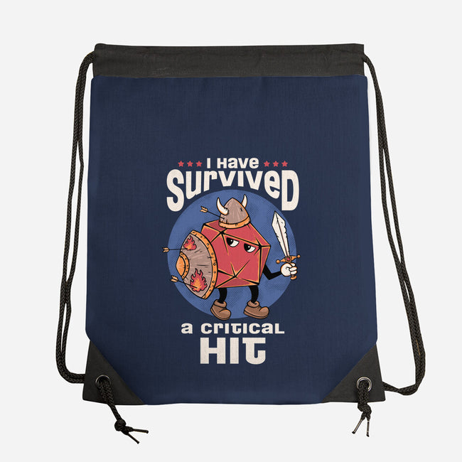 Critical Hit Survivor-none drawstring bag-marsdkart