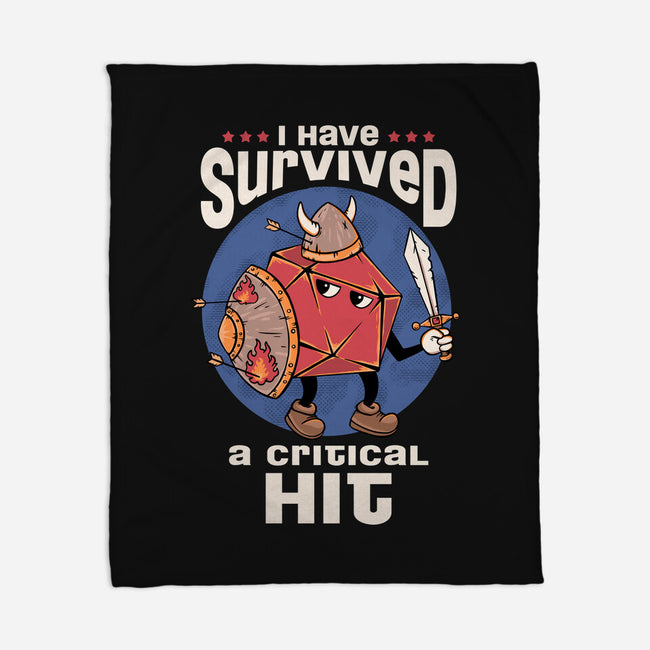 Critical Hit Survivor-none fleece blanket-marsdkart