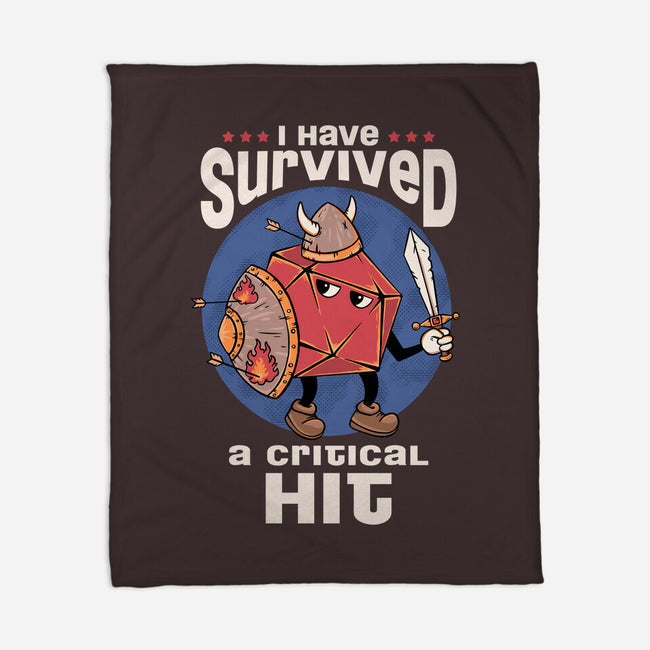 Critical Hit Survivor-none fleece blanket-marsdkart