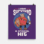Critical Hit Survivor-none matte poster-marsdkart
