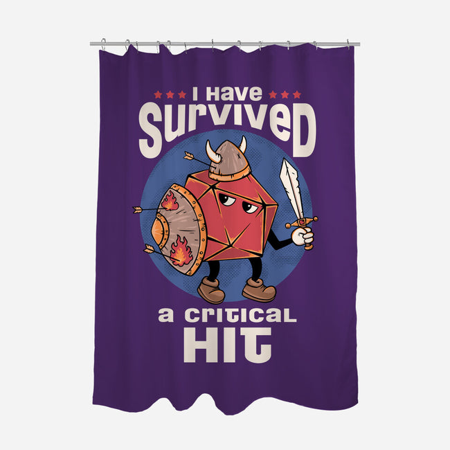 Critical Hit Survivor-none polyester shower curtain-marsdkart