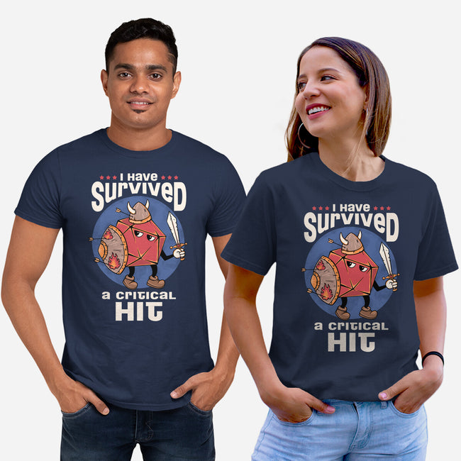 Critical Hit Survivor-unisex basic tee-marsdkart